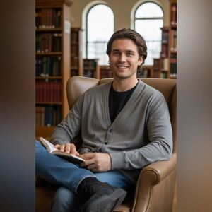 GAP Men's Grey Cardigan Sweater